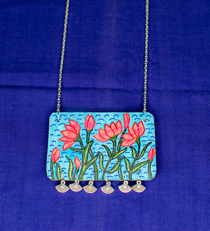 Ambuj Necklace, Handpainted : Handmade