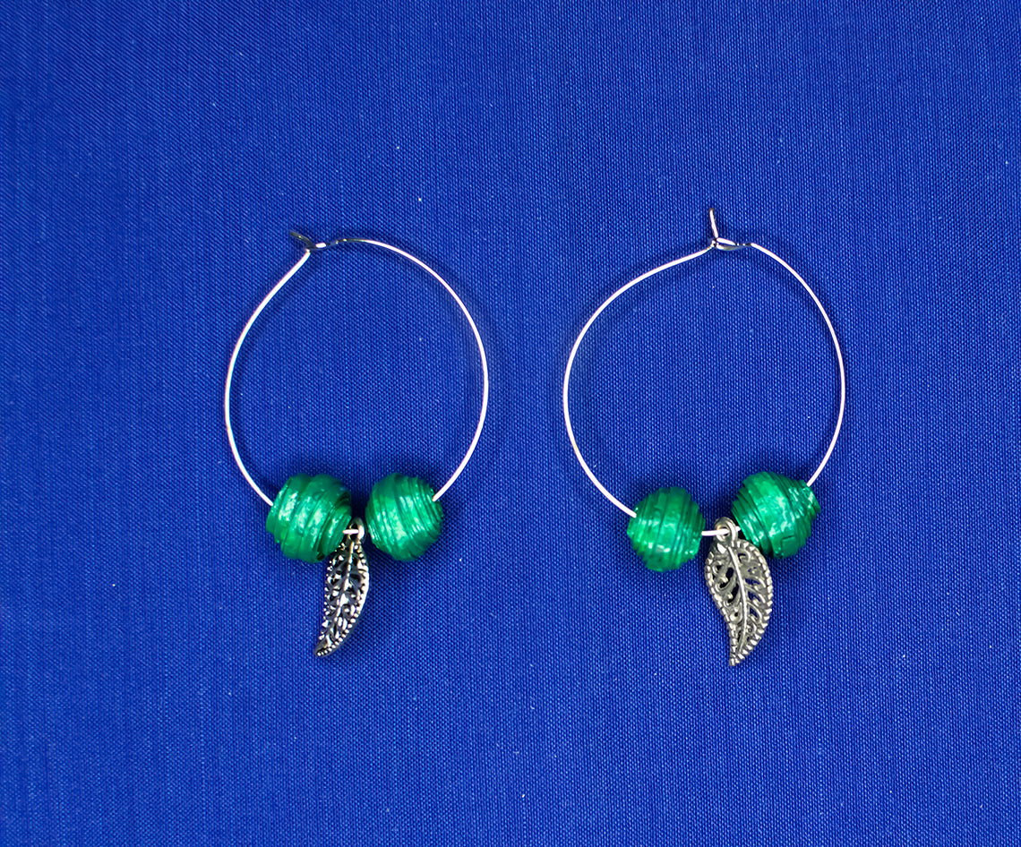 Statement Earrings, Handpainted : Handmade