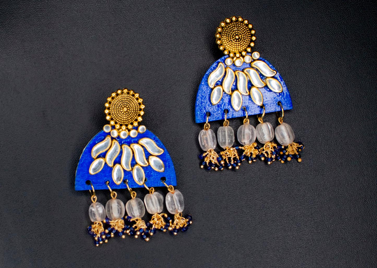 Terra Earrings, Handpainted : Handmade