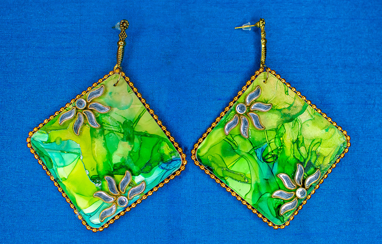 Fluid Earrings : Handmade