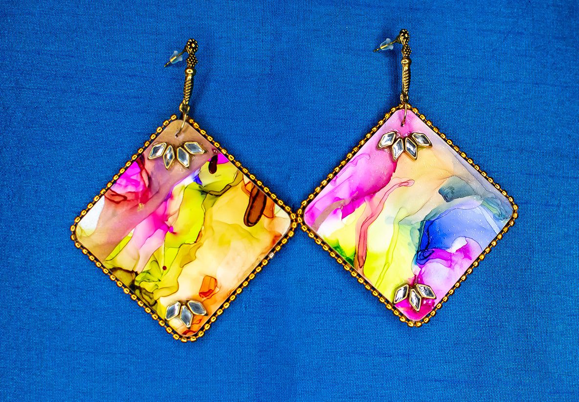 Fluid Earrings : Handmade