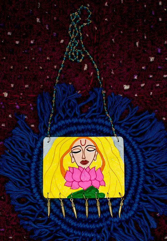 Statement Necklace, Handpainted : Handmade