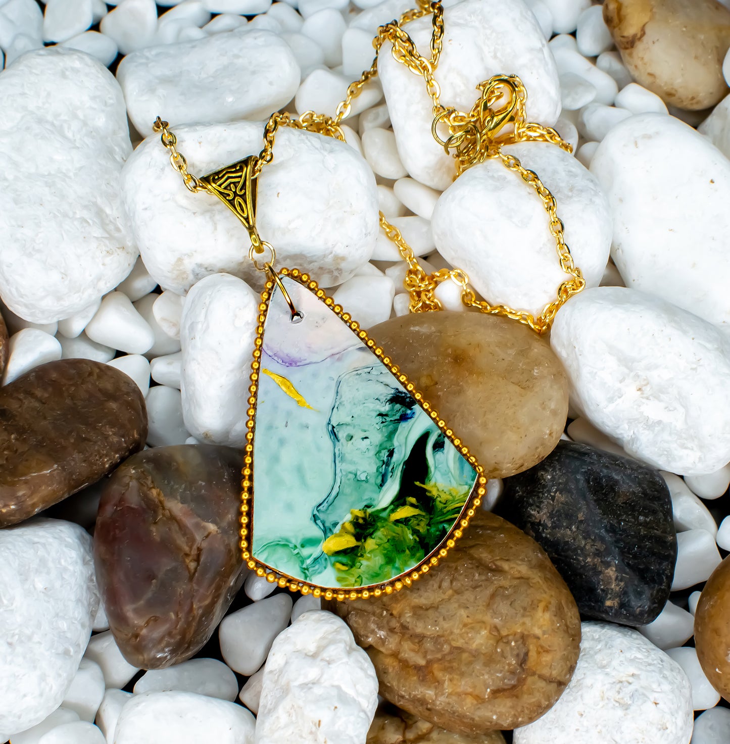 Fluid Necklace : Handmade