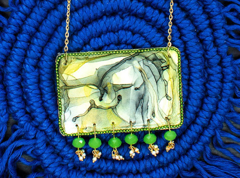 Fluid Necklace : Handmade