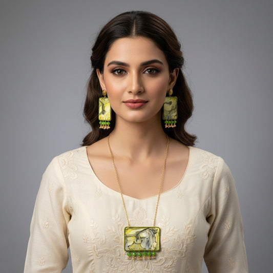 Fluid Necklace set : Handmade