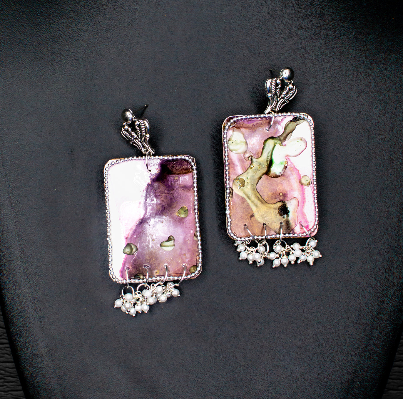 Fluid Earrings : Handmade