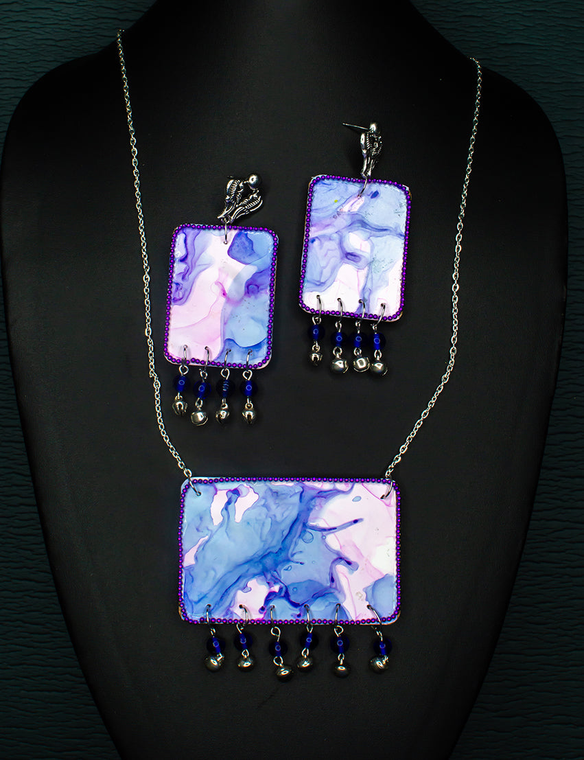 Fluid Necklace set : Handmade