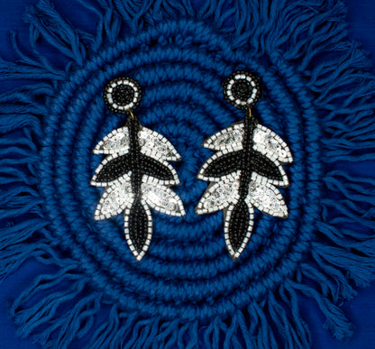 Niharika Embroidered Earrings : Handmade