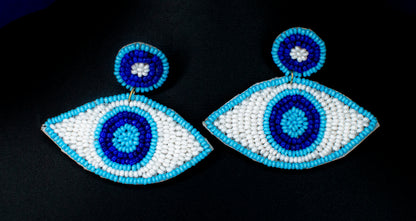 Nazar Embroidered Earrings : Handmade