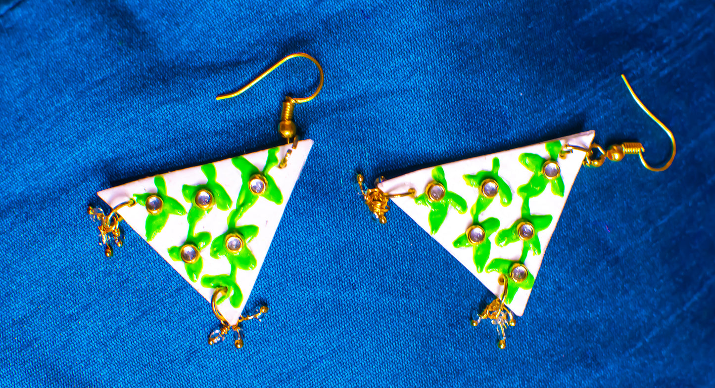 Statement Necklace Set, Handpainted : Handmade