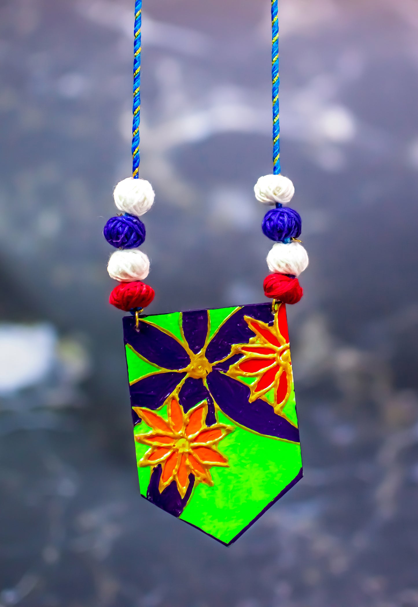 Handmade Jewellery - Handpainted Necklace