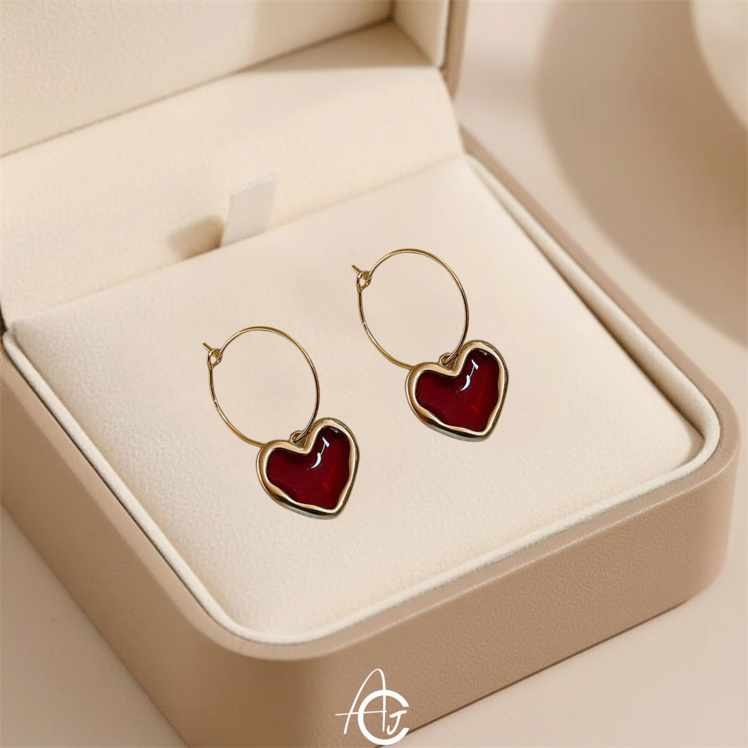 Hoop That Heart Earrings