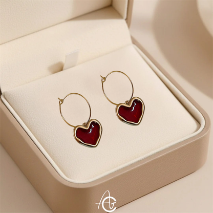 Hoop That Heart Earrings