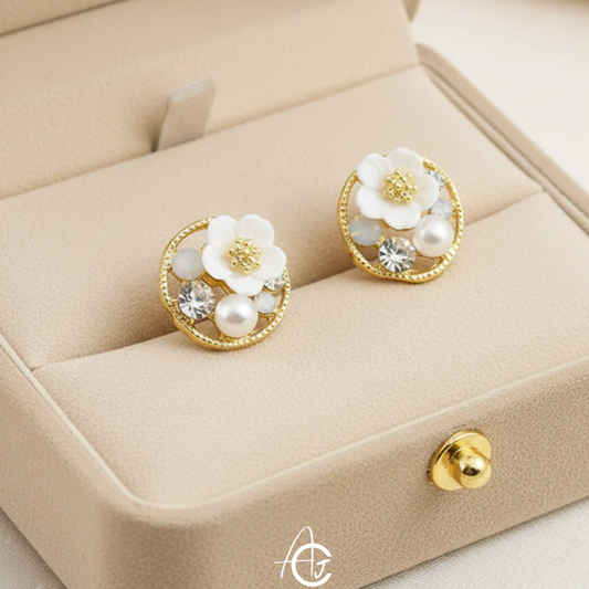 Bling Daisy Earrings