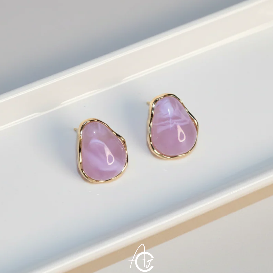 Semi Precious Stone Earrings
