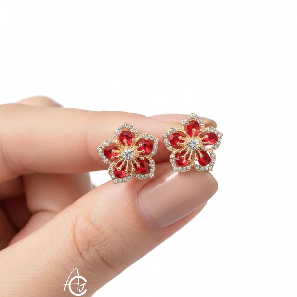 Flower Bling Earrings