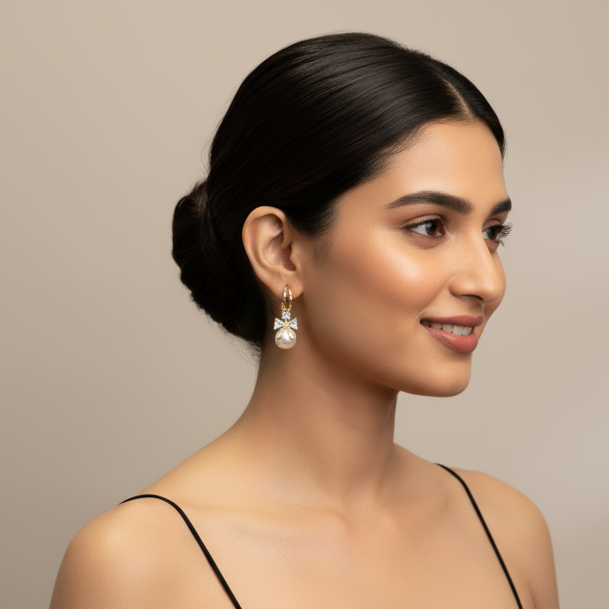 Party Drop Bow Earrings