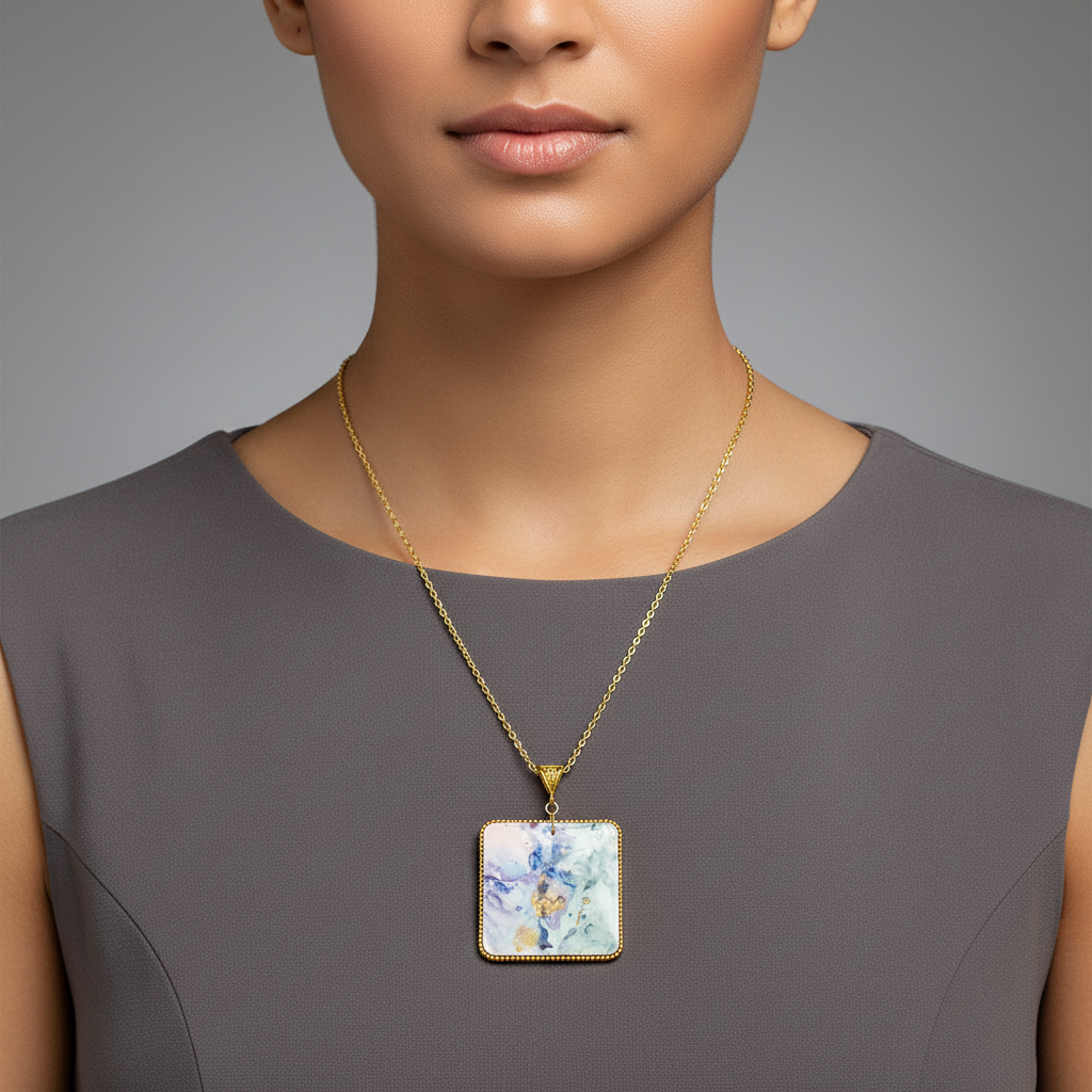 Fluid Necklace : Handmade