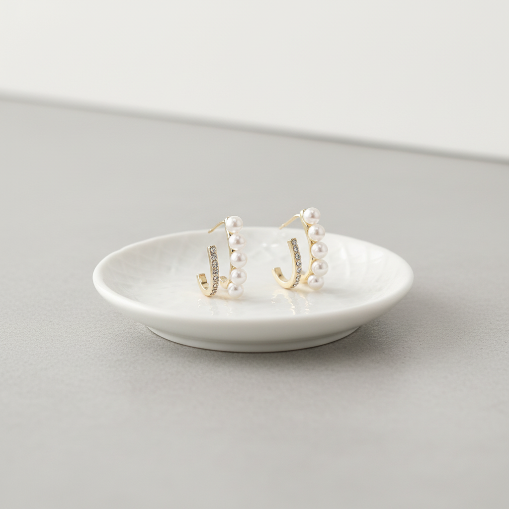 Pearl Bling Earrings