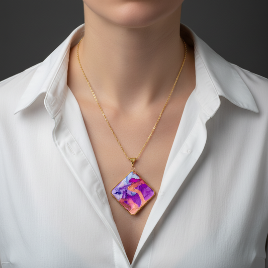 Fluid Necklace : Handmade