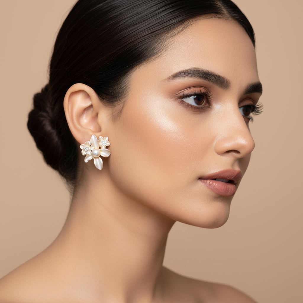 Flower Bling Earrings