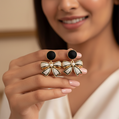 Bling Bow Earrings