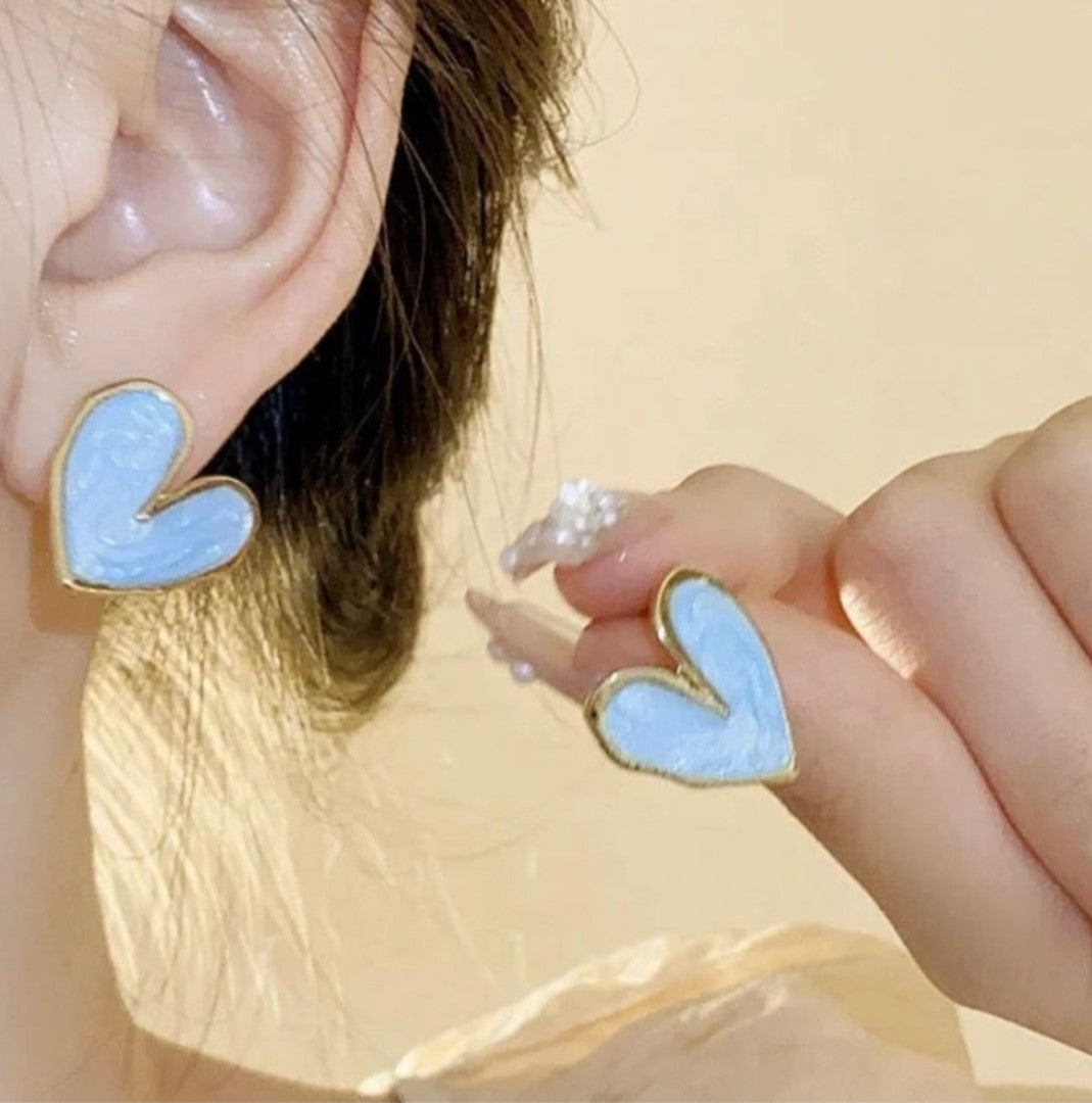 Shiney Heart Earrings