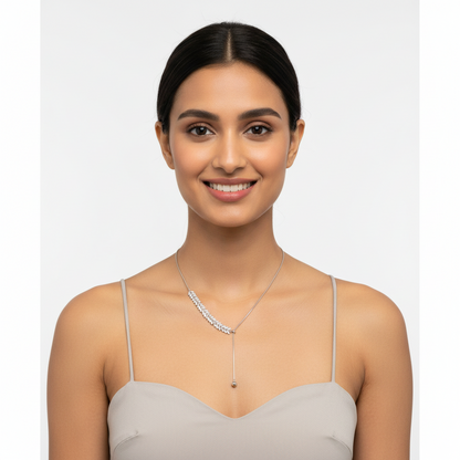 Trendy Crystal Leaves Necklace