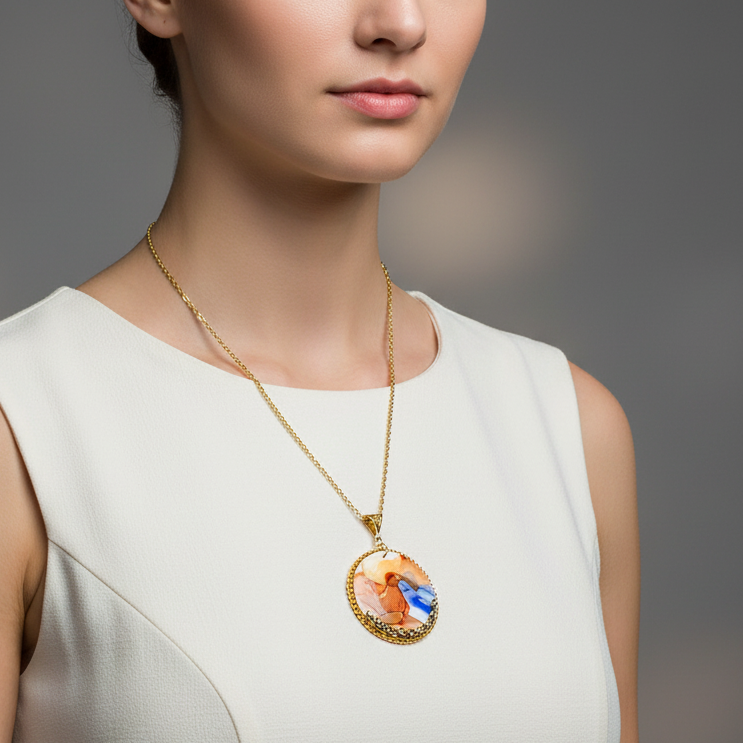 Fluid Necklace : Handmade