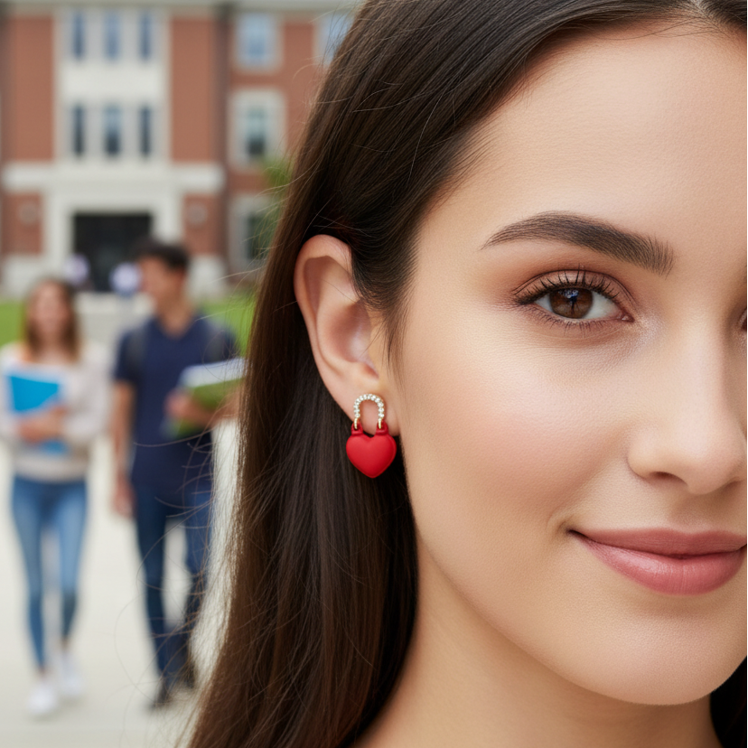 Heart Bling Earrings