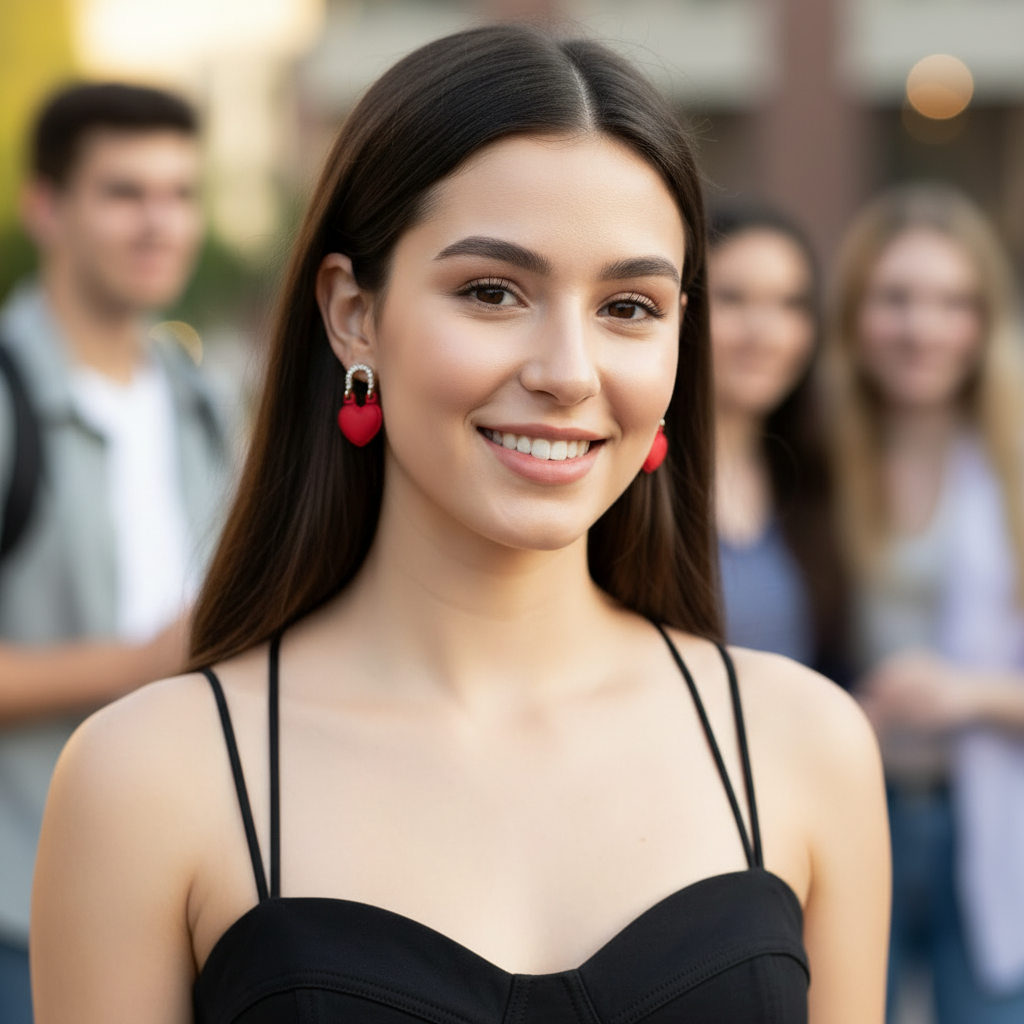 Heart Bling Earrings