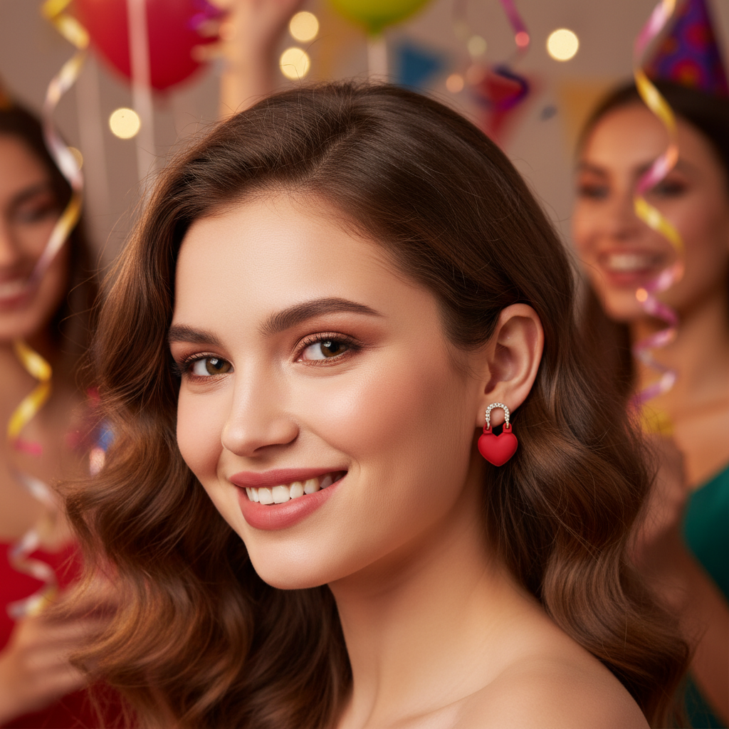 Heart Bling Earrings