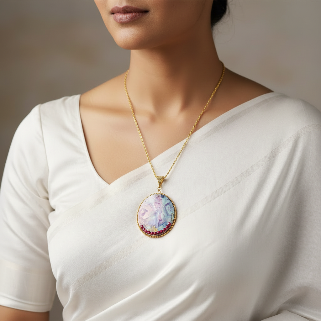 Fluid Necklace : Handmade