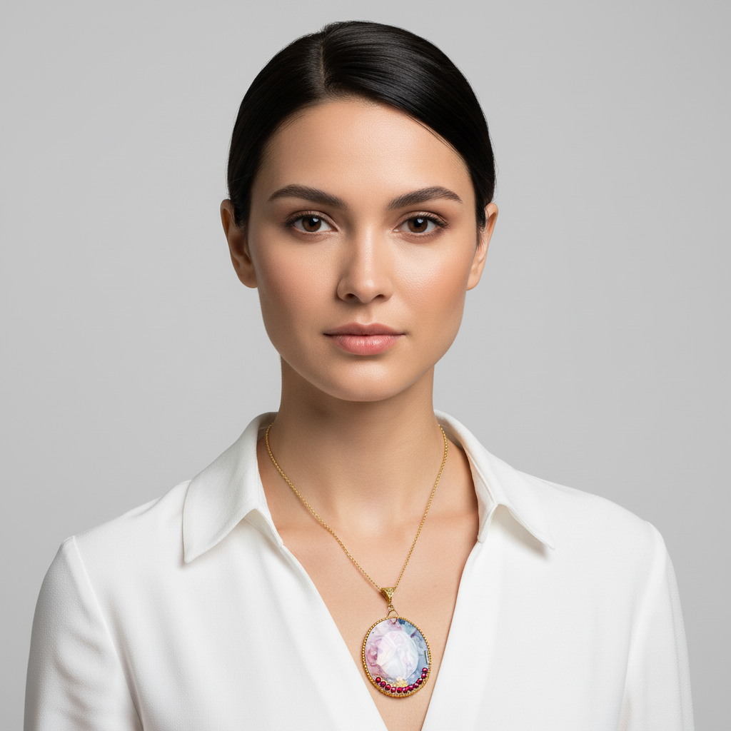 Fluid Necklace : Handmade