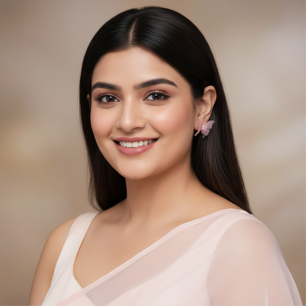 Butterfly Earrings Pink