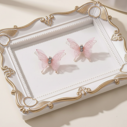 Butterfly Earrings Pink