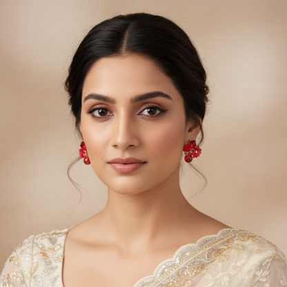 Flower Pink Earrings