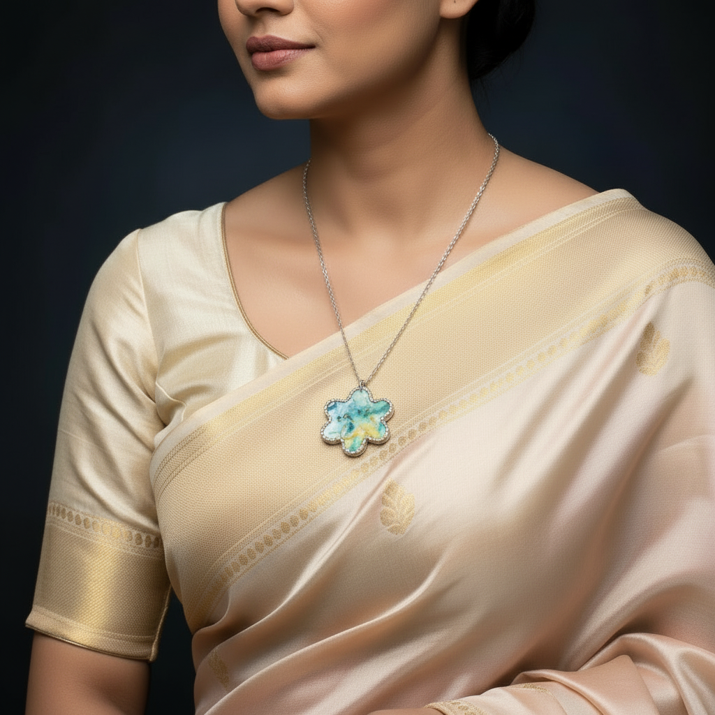 Fluid Necklace : Handmade