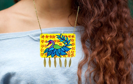 Namita Necklace, Handpainted : Handmade