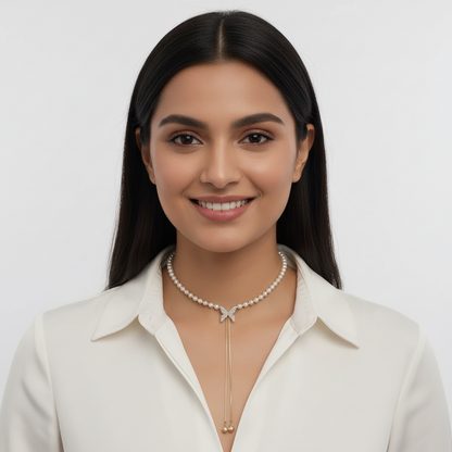 Pearls Butterfly Necklace