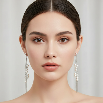 Pearl Chain Earrings