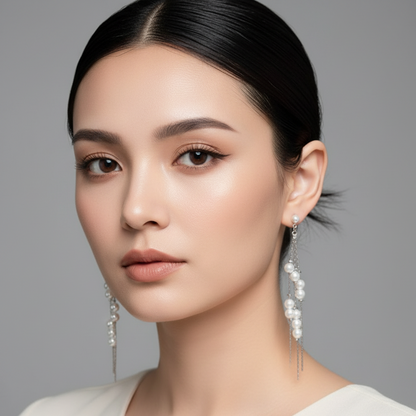 Pearl Chain Earrings