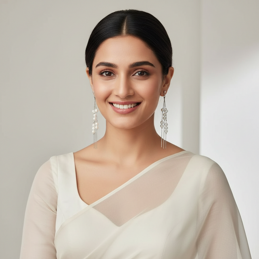 Pearl Chain Earrings