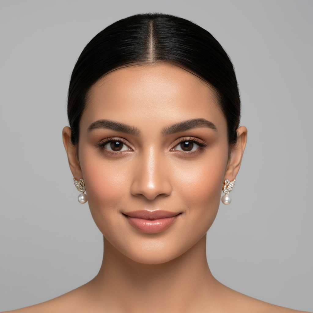 Bling Drop Pearl Earrings