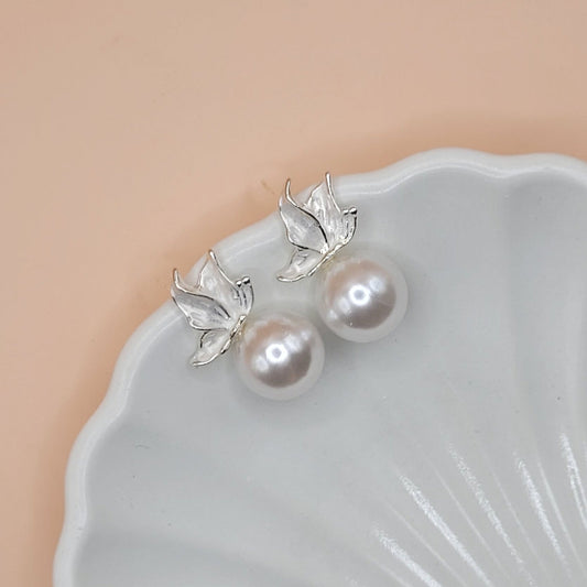 Butterfly Pearl Earrings