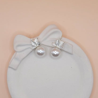 Butterfly Pearl Earrings