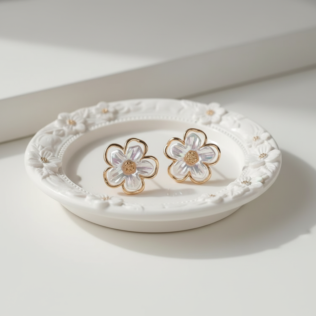 Flower Minimal Earrings