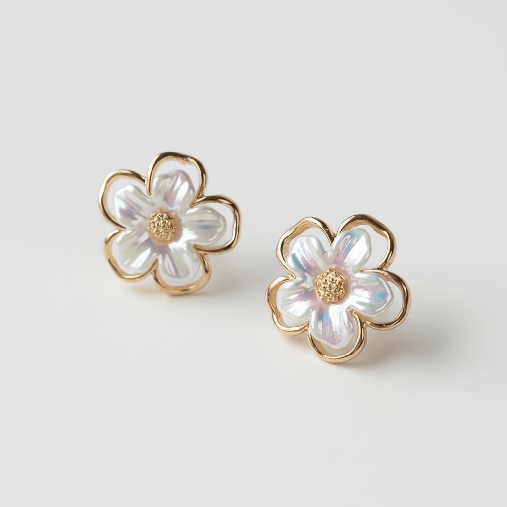 Flower Minimal Earrings