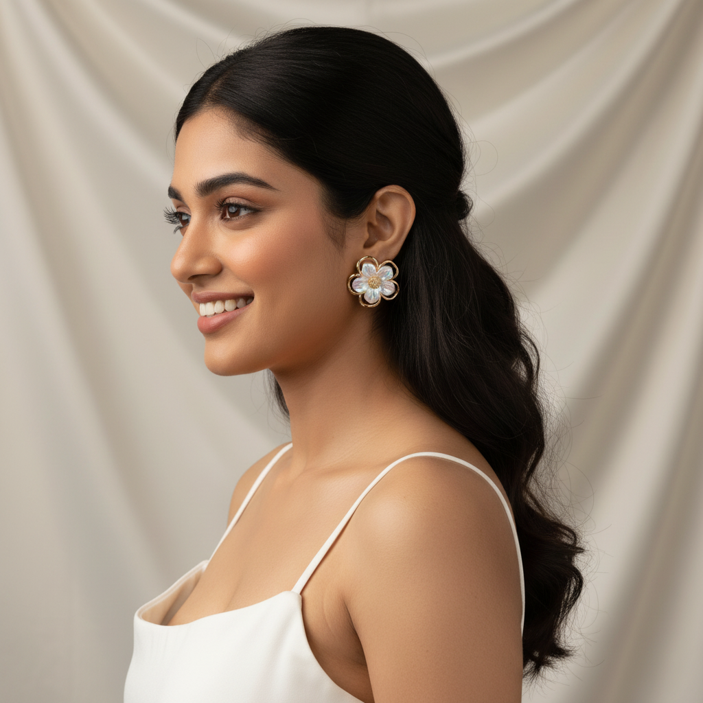 Flower Minimal Earrings