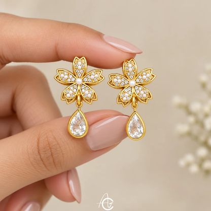 Flower Drop Earrings